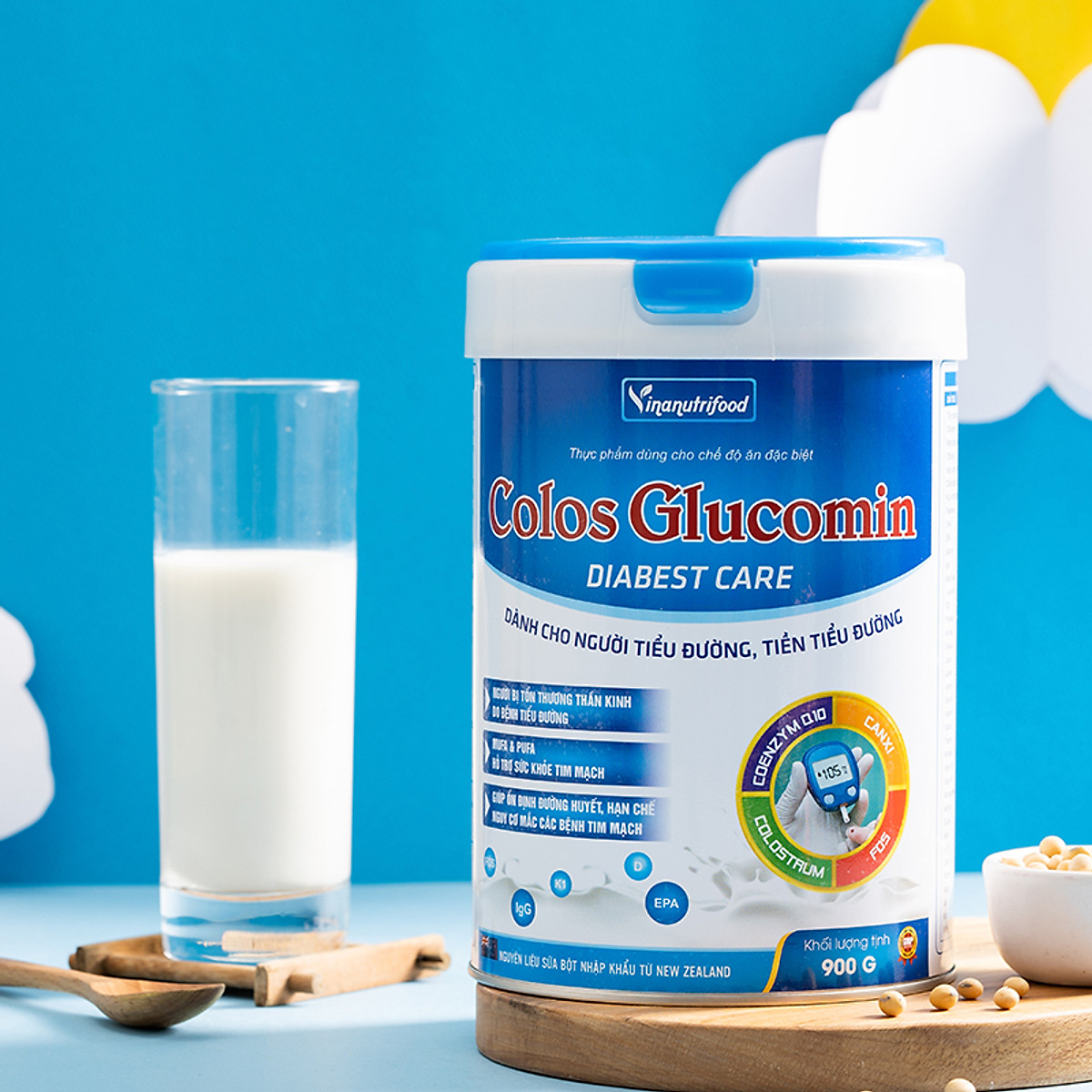 [Nhập RS0822 giảm 30k cho đơn 99k]Sữa Colos Glucomin Diabest 900g