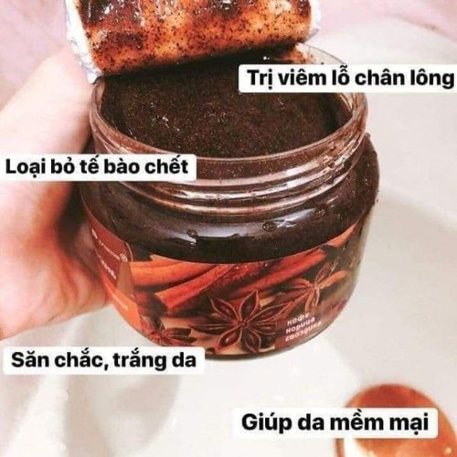 Tẩy da chết body quế hồi Hàng NGA