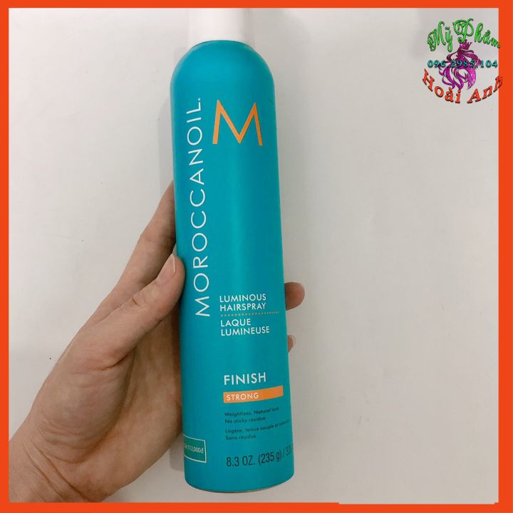 GÔM XỊT GIỮ NẾP TÓC MOROCCANOIL FINISH STRONG  330ML