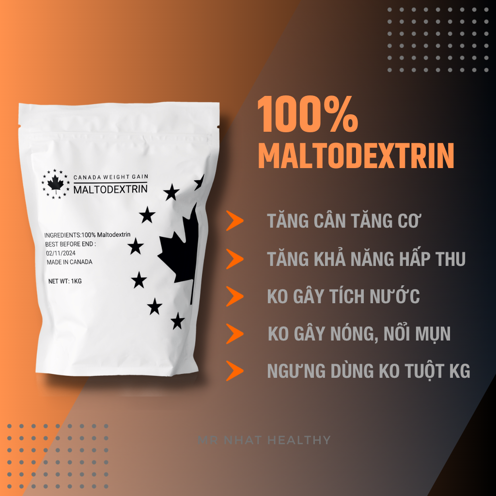 [COMBO 2TÚI + TẶNG BÌNH] Sữa Tăng Cân Tăng Cơ Maltodextrin Canada - Mr Nhat Healthy
