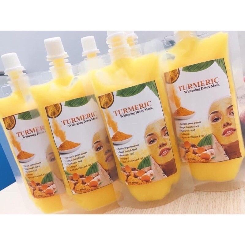 MẶT NẠ thải độc - Detox nghệ SỦI BỌT thải độc cho da