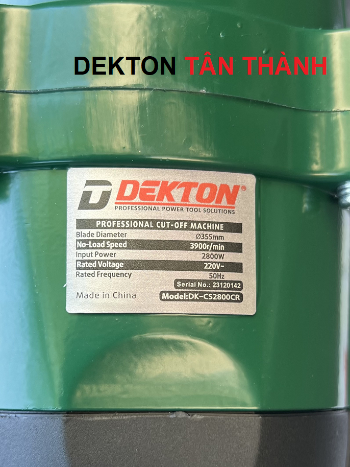 Máy cắt sắt bàn dây curoa Dekton DK-CS2800CR