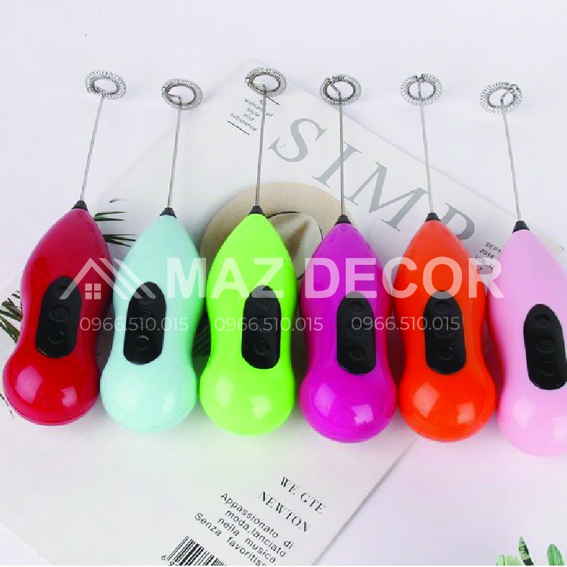 Máy Đánh Trứng Tạo Bọt Cafe Cầm Tay Chạy Pin Tiểu AA Mini