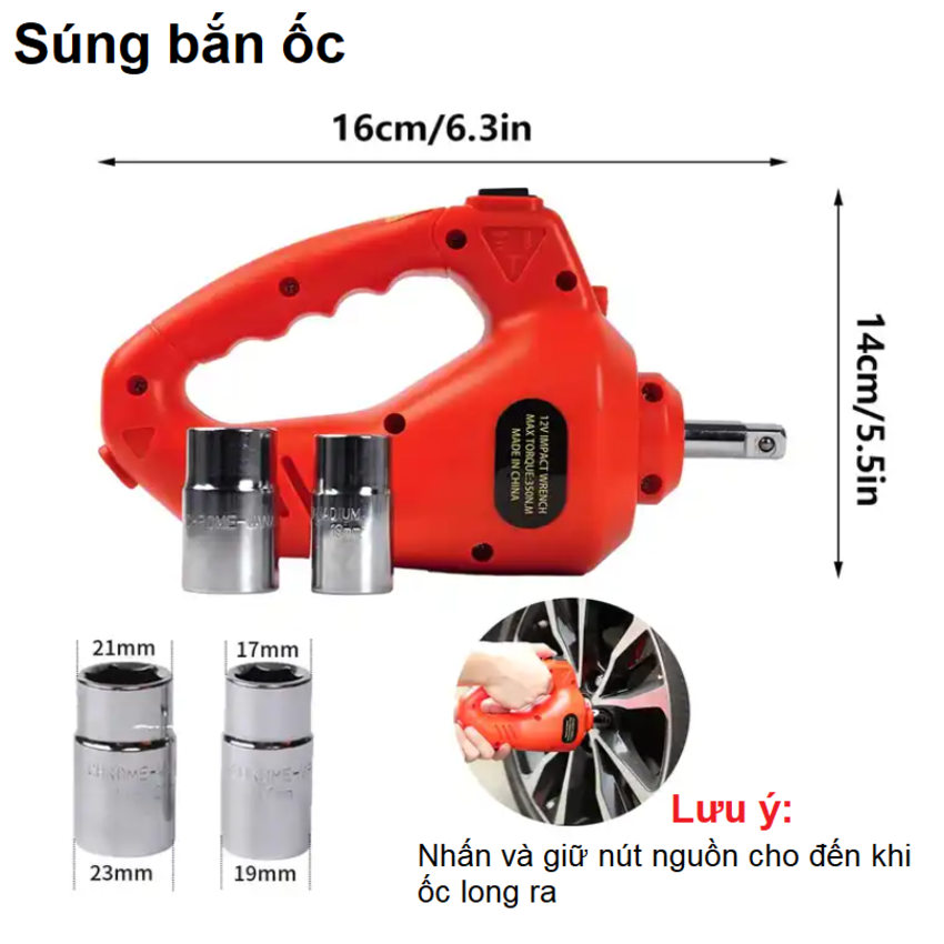 Bộ nâng kích gầm điện 5 tấn, kiêm máy bơm lốp và máy siết ốc ô tô đa năng 3 trong 1 ROGTZ TY-155EHJS - Hàng Nhập Khẩu Chính Hãng