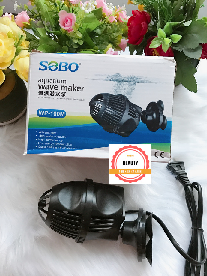 Máy thổi luồng wp-100m 6w cho hồ cá cảnh, cá rồng, cá biển