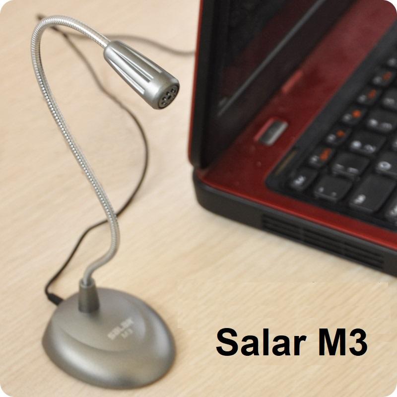 Microphone cho máy tính Salar M3 (Trắng bạc hoặc Đen)