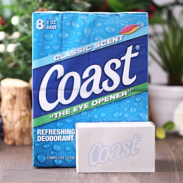 Lốc 8 Cục Xà Bông Tắm Coast Mỹ 113g