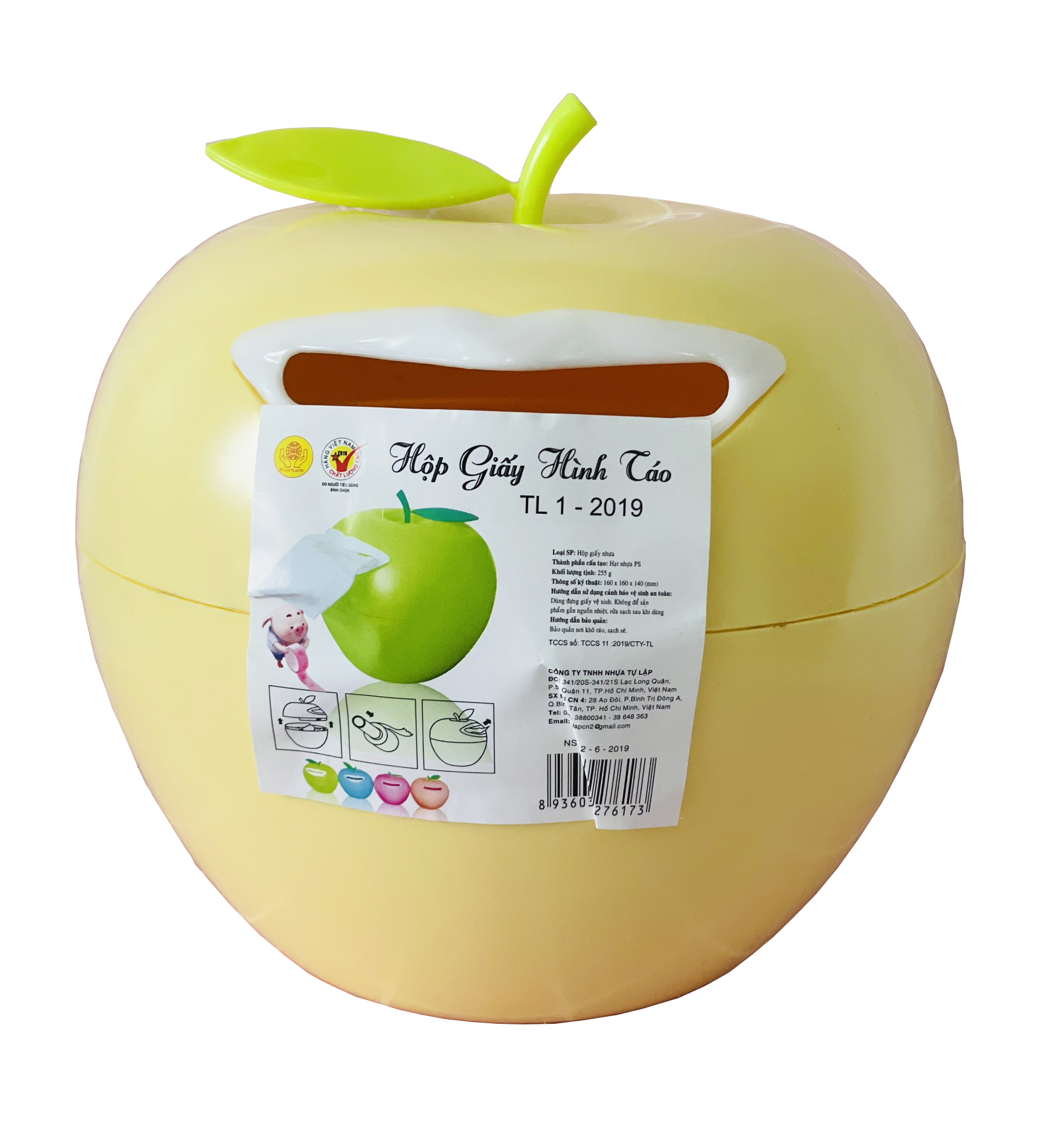 Hộp đựng giấy hình táo TL1-2019