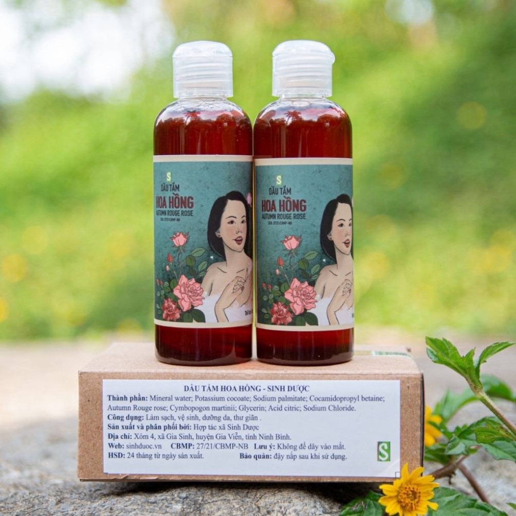 Dầu Tắm Hoa Hồng Sinh Dược 100ml