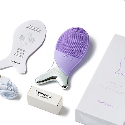 [MẪU MỚI] Máy Rửa Mặt Con Cá Wellderma Hàn Quốc