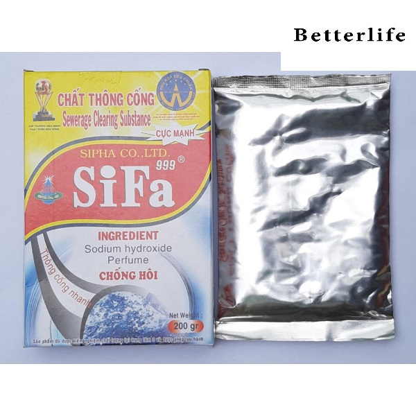 [HCM]Bột Thông Tắc Cống 200g Sifa - BetterLife