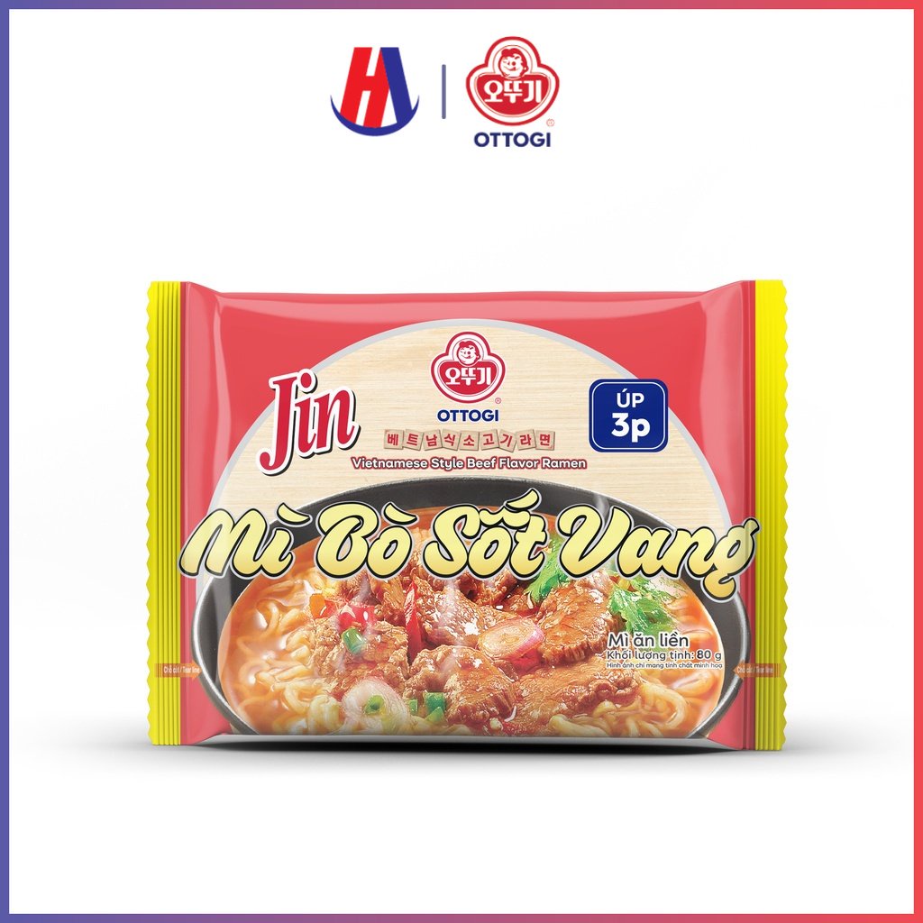 Mì ăn liền bò sốt vang ottogi 80g