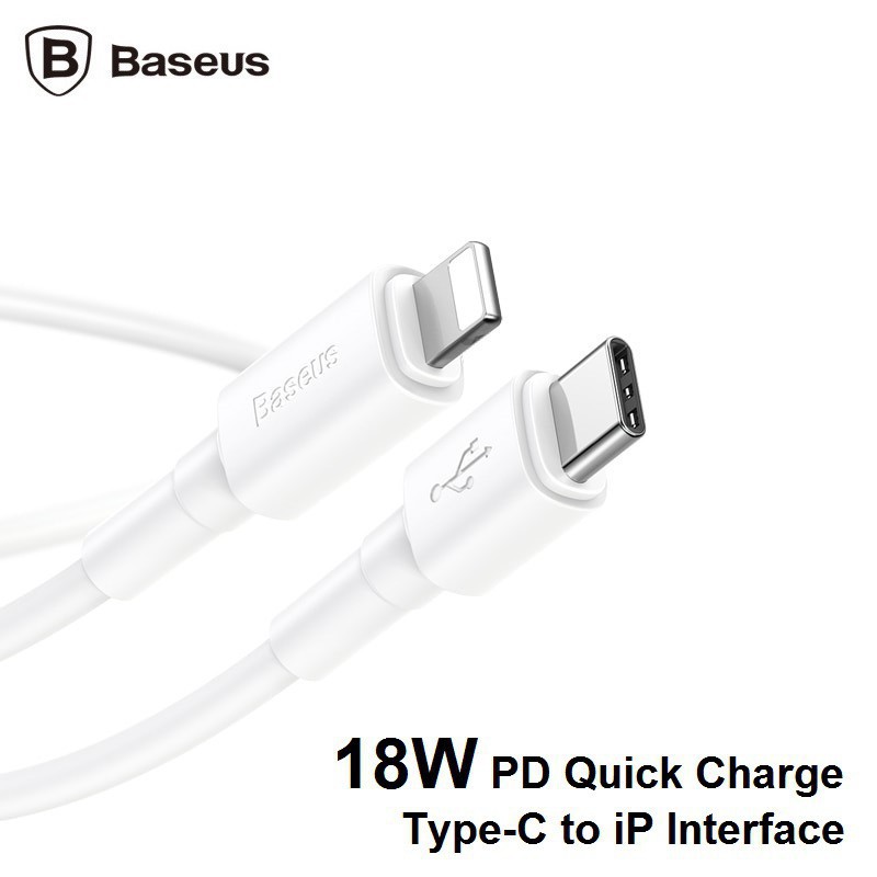 Cáp sạc nhanh C to Lightning  Baseus PD 20W cho iPhone/ iPad ( Type-C to Lightning, Power Delivery Fast Charge )