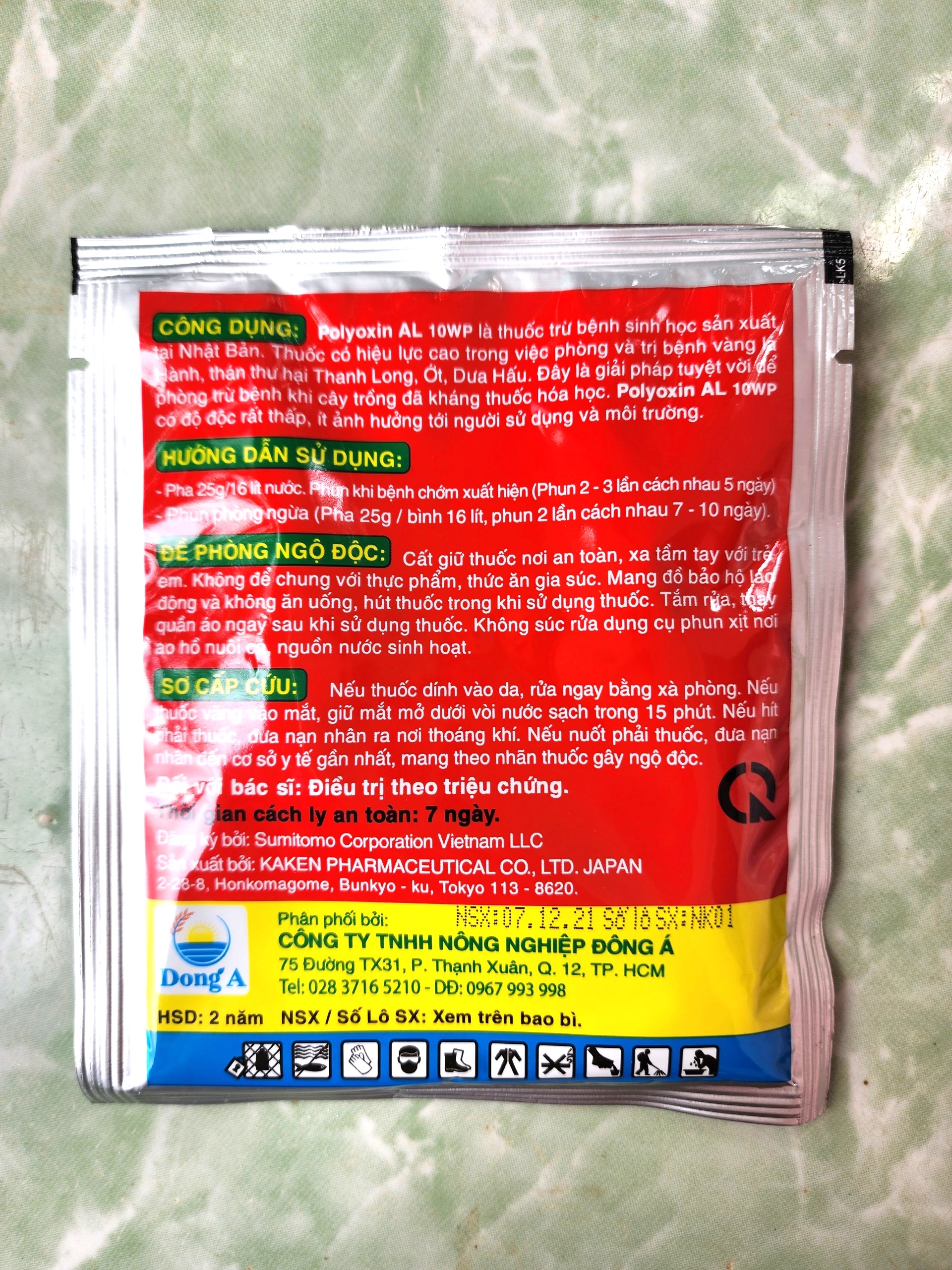 POLYOXIN AL 10WP - Đặc Trị Thán Thư ( 25g/gói)