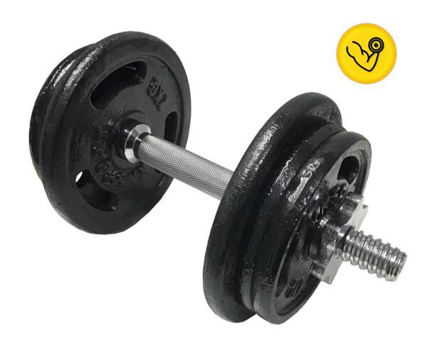 BỘ 2 TẠ THÁO LẮP 9,8KG ( 8 MIẾNG TẠ GANG 2KG)