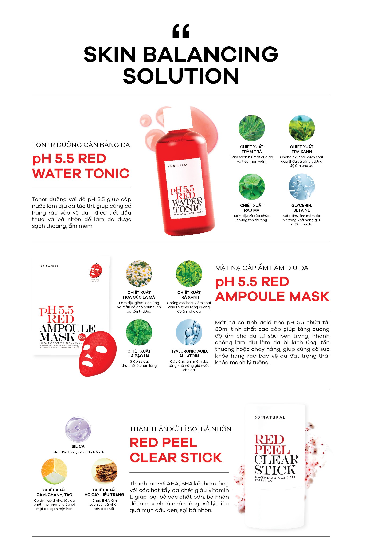 Combo Dưỡng Da Red Peel Clear Stick Và Silk Collagen Ampoule