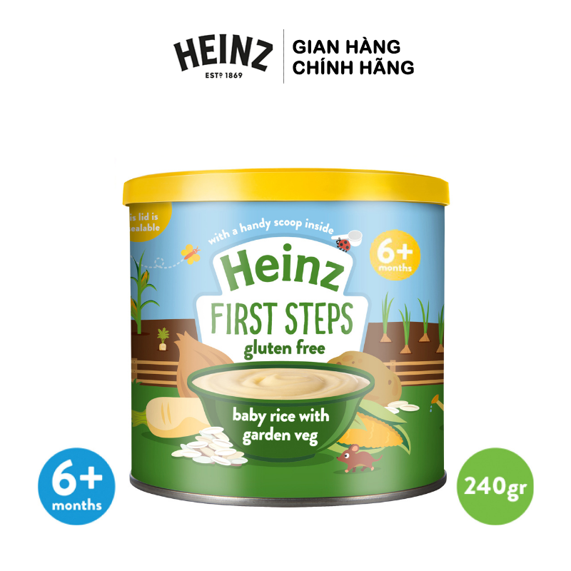 Bột Ăn Dặm Gạo Và Rau Củ Xay Nhuyễn HEINZ 200g [DATE: 06/09/22]