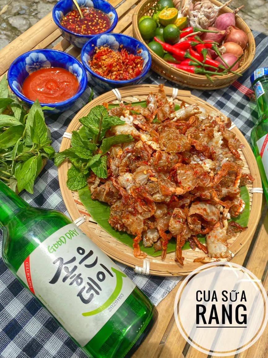 Cua sữa rang muối ớt
