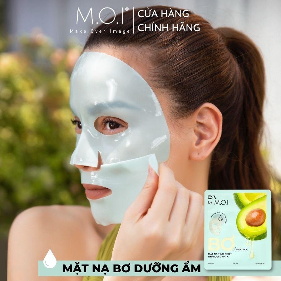 Mặt nạ Bơ tinh khiết Hydrogel DA By M.O.I - 3 Miếng (Cấp ẩm - Làm sáng - Chống lão hóa)