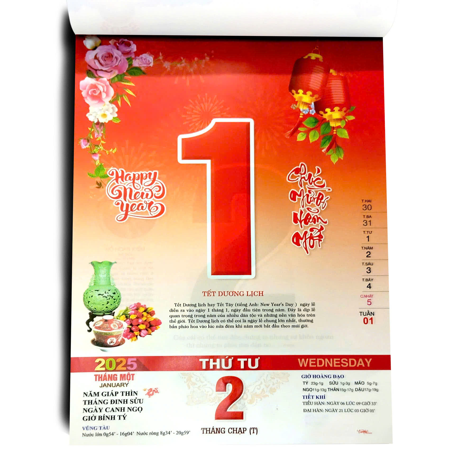 LỊCH 2026, Lịch lốc rời 20 x 30cm, Chủ đề: Phong cảnh