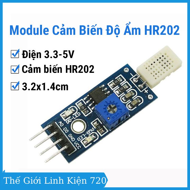 Module cảm biến độ ẩm HR202 phát hiện độ ẩm môi trường, độ nhạy cao