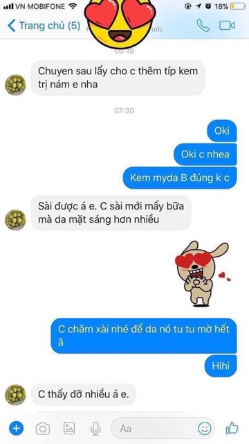 Kem dưỡng da mờ thâm nám mydaB 15gam