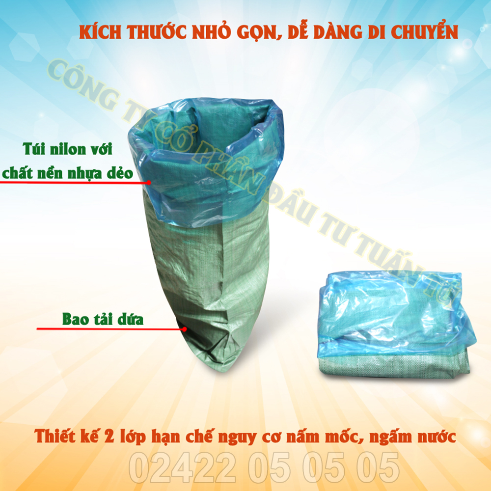 5 Bao ủ chua cỏ cho bò|Túi ủ chua 3A