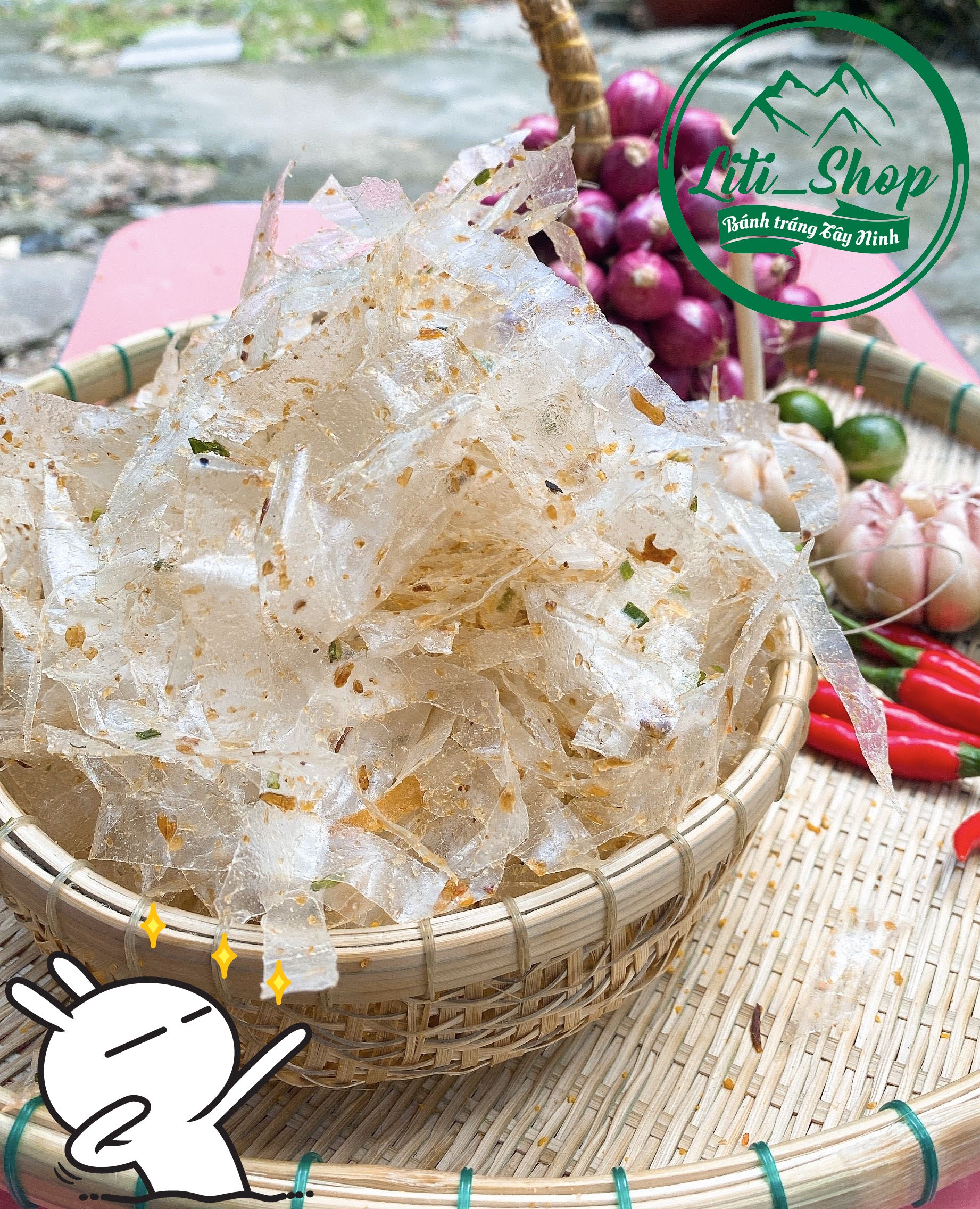 Bánh tráng Trộn Chay 500Gr [Loại hảo hạng]