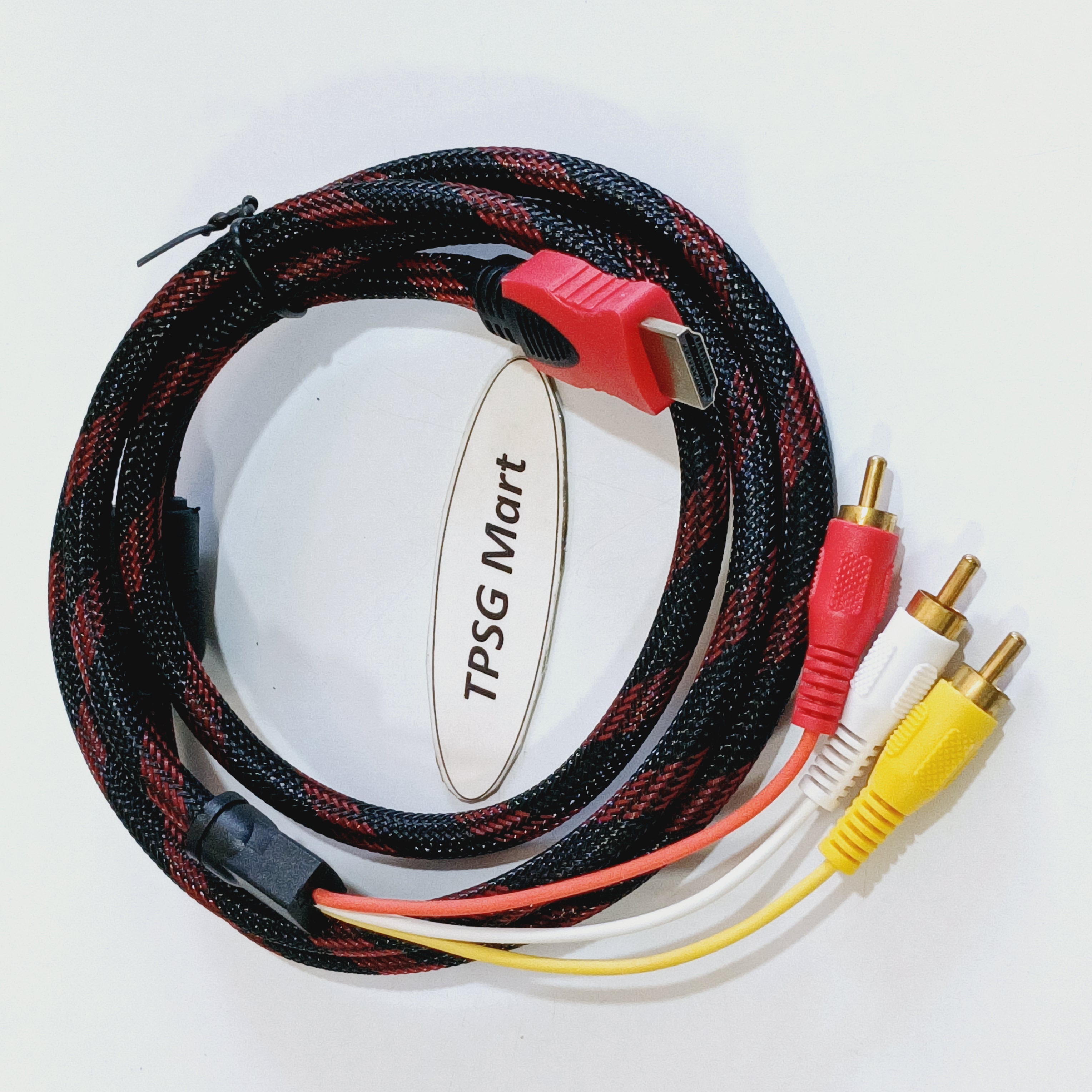 Đầu HDMI ra 3 AV (Cái) / Cáp HDMI ra 3 AV (Đực) 1.5m / (Chuẩn 3AV - 3RCA - RGB)