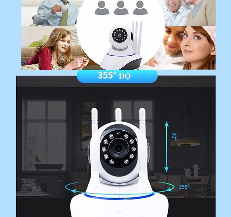 Camera wifi YooSee 3 râu 1.3 mp - Hàng nhập khẩu
