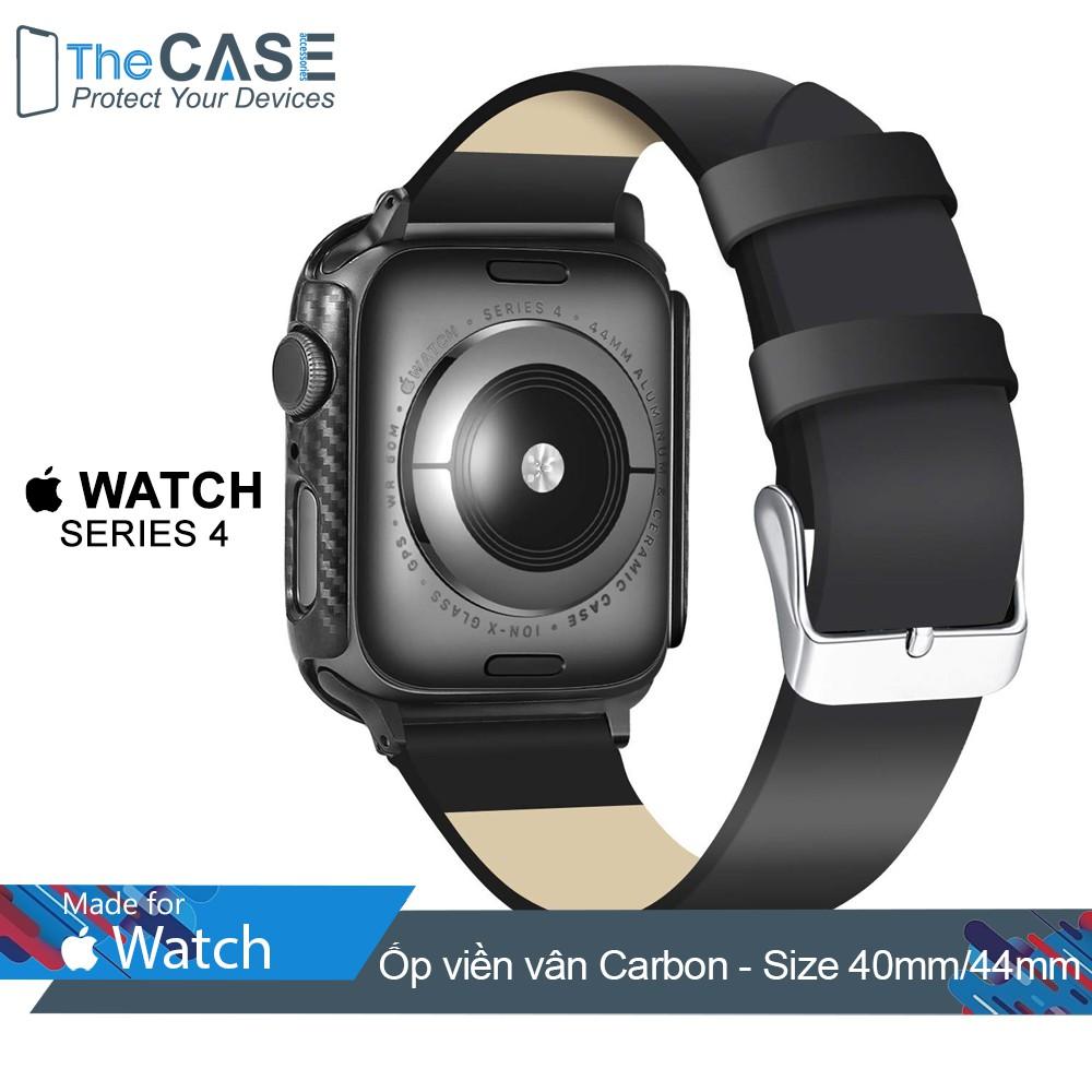 Ốp Viền Apple Watch Series 4 Vân Carbon (Size 40mm/44mm, The Case)