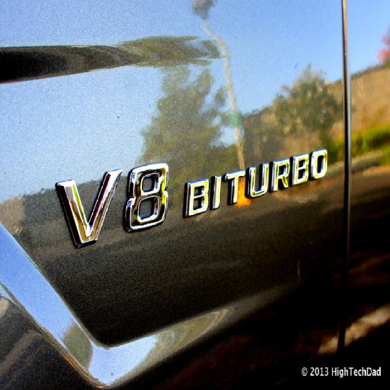 Decal tem chữ V8-Biturbo dán hông xe Mercedes (keo 3M chắc chắn)