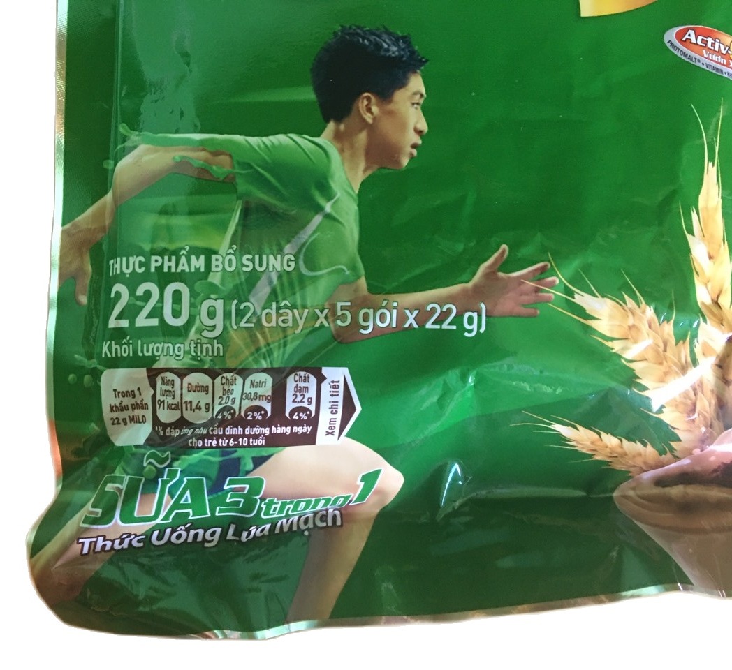 Sữa Nestle MILO Nguyên Chất dạng bột túi 220g