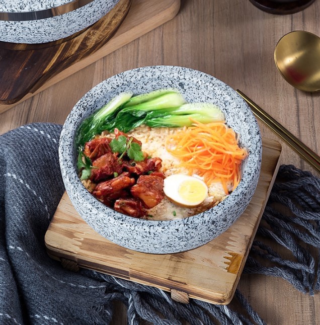 Bát Đá- thố đá giữ nhiệt size 20cm (kèm đế)