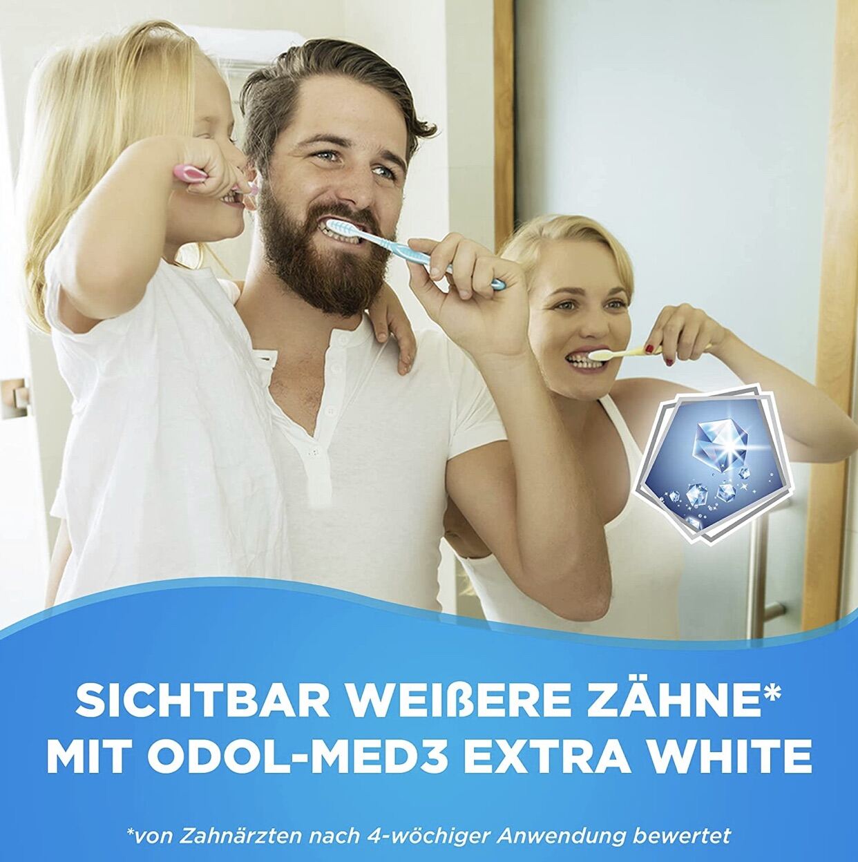 Kem đánh răng ODOL-MED 3 extra white - 75ml,125ml - Hàng nội địa Đức