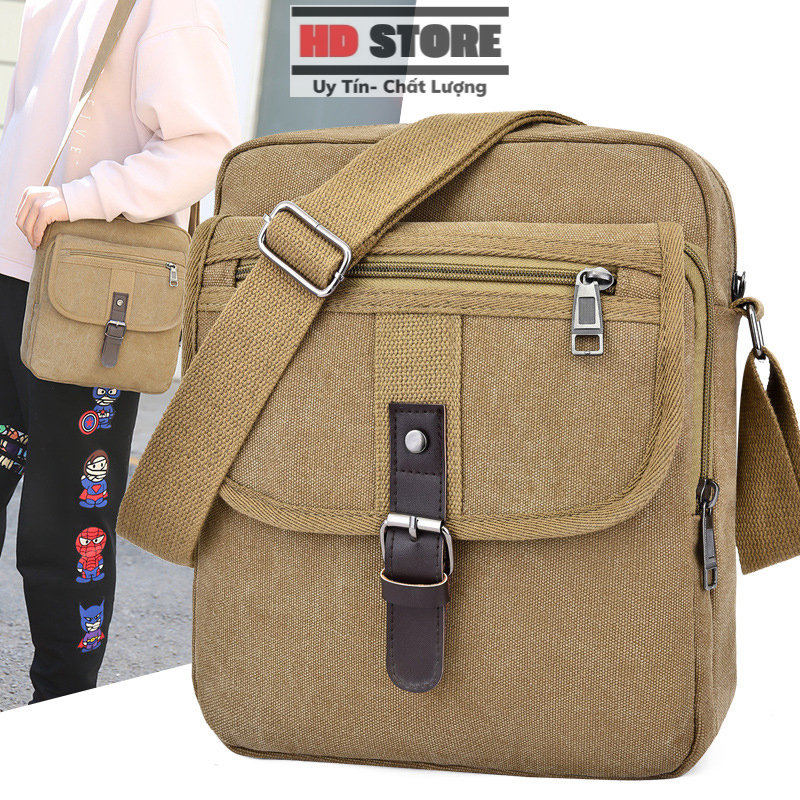 Túi đeo thời trang Nam Nữ, Túi đeo vải, Túi đeo chéo vải bố Canvas