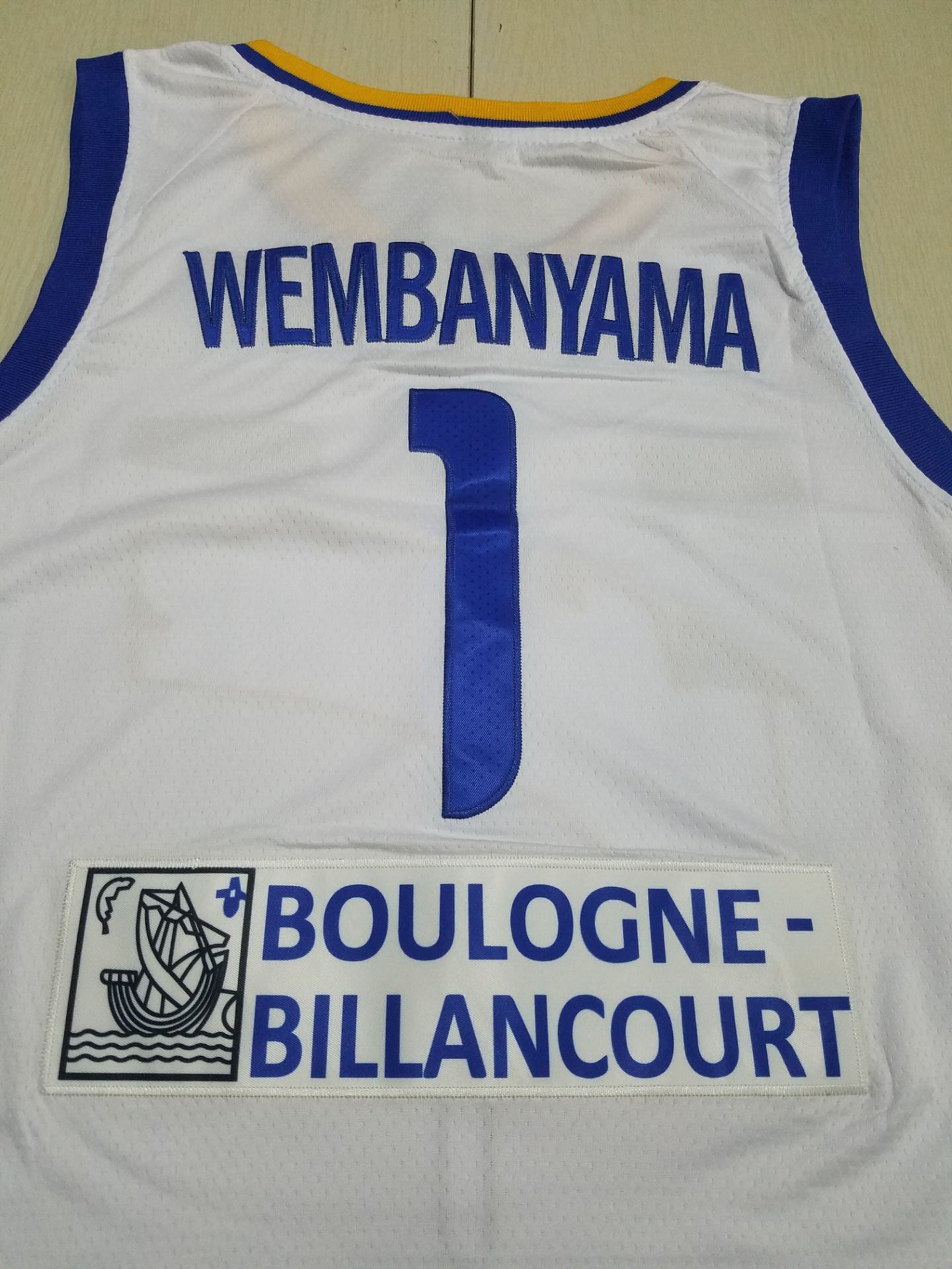 2022 2023 Newest Hot Sale Men's 2022-23 Paris Mets 92 Wembanyama Swingman  Jersey - White/Blue