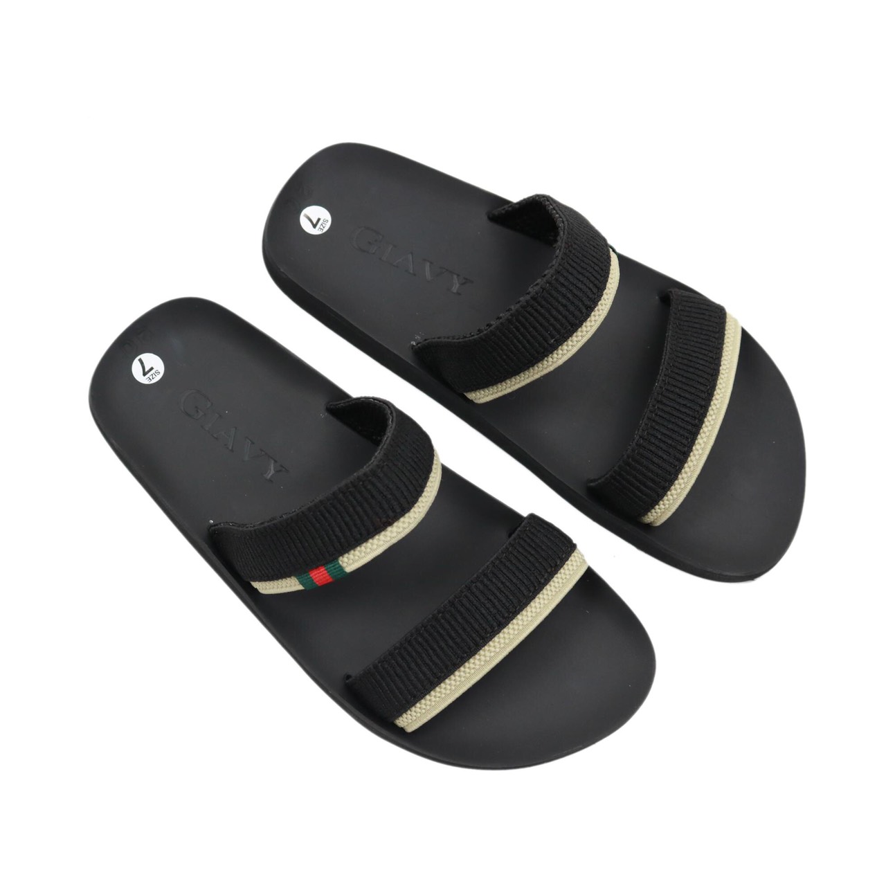 DÉP GIAVY QUAI NGANG NỮ- K346 ĐEN