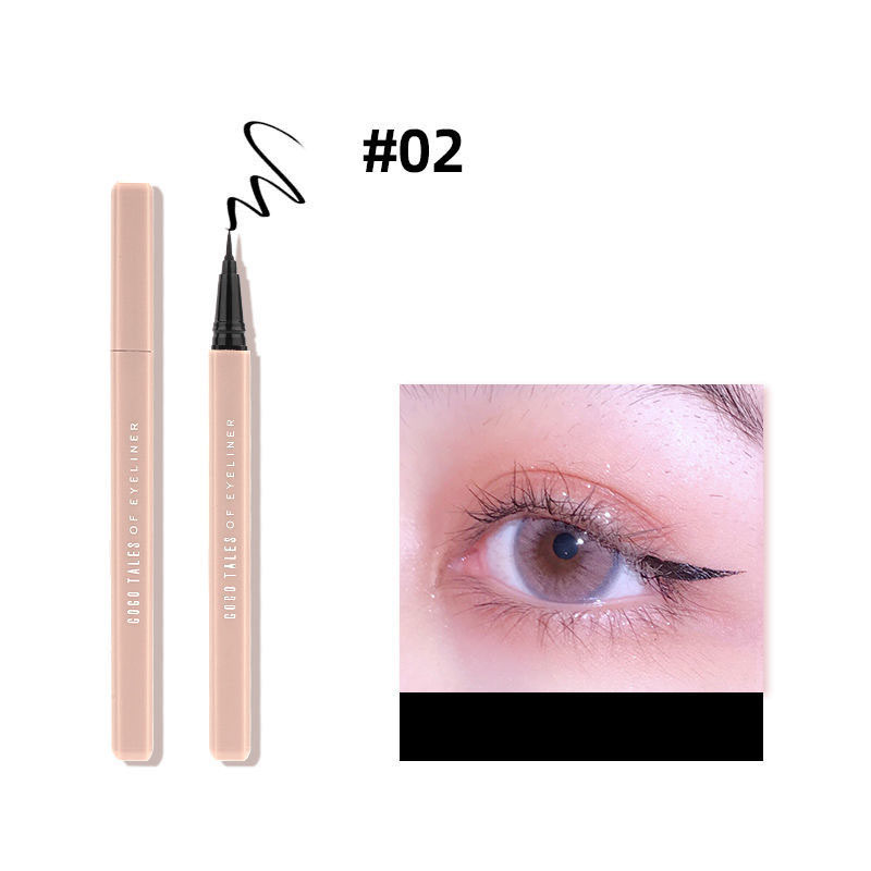 Bút kẻ mắt nước Gogo Tales of Eyeliner nét thanh mảnh nhanh khô, Kẻ mắt siêu mảnh lâu trôi nét vẽ tự nhiên mềm mại