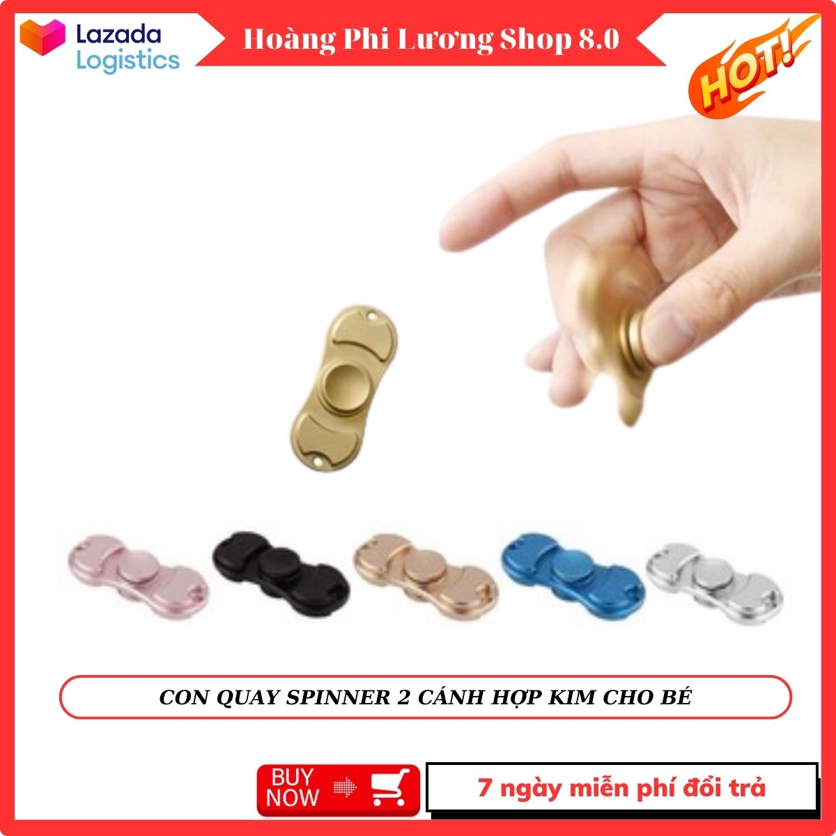 Con quay spinner, đồ chơi con quay. con quay spinner 2 cánh hợp kim cho bé - con quay giúp thư giãn, con quay giải trí cho bé.