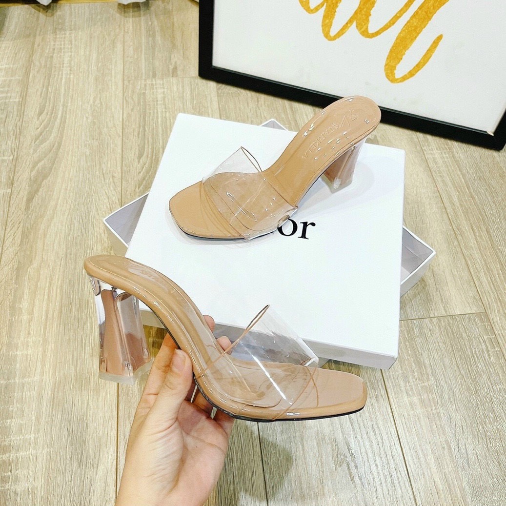 SHOP BÁN SỈ I GUỐC CAO GÓT QUAI BẢN CNK GÓT LOE SƠN TRONG 9P DA BÓNG HÀNG VNXK TRẺ TRUNG CAO CẤP - 726