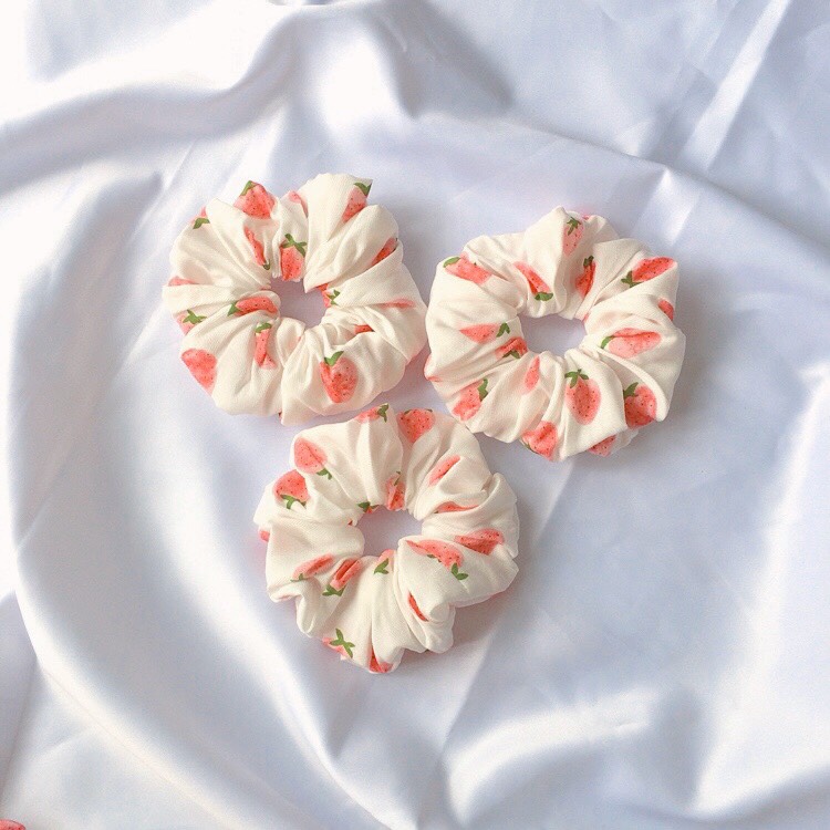 SCRUNCHIES DÂU TO 2 MÀU - CỘT TÓC HOTTREND