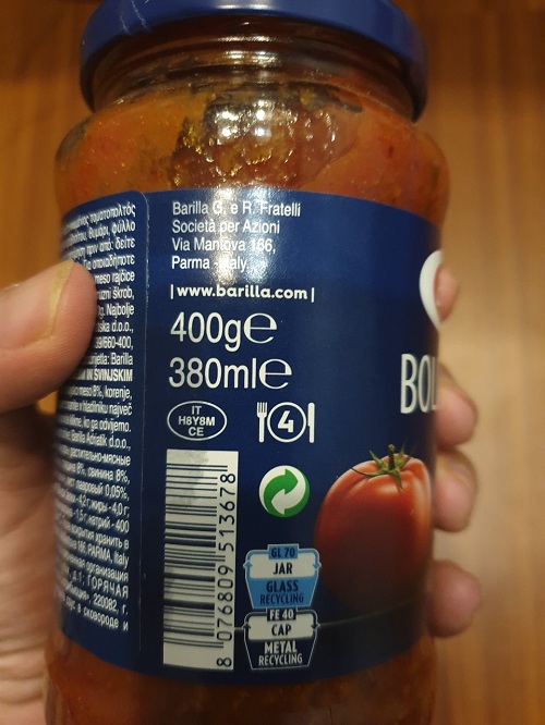 Sauce Meat Bolognese Barilla 400g