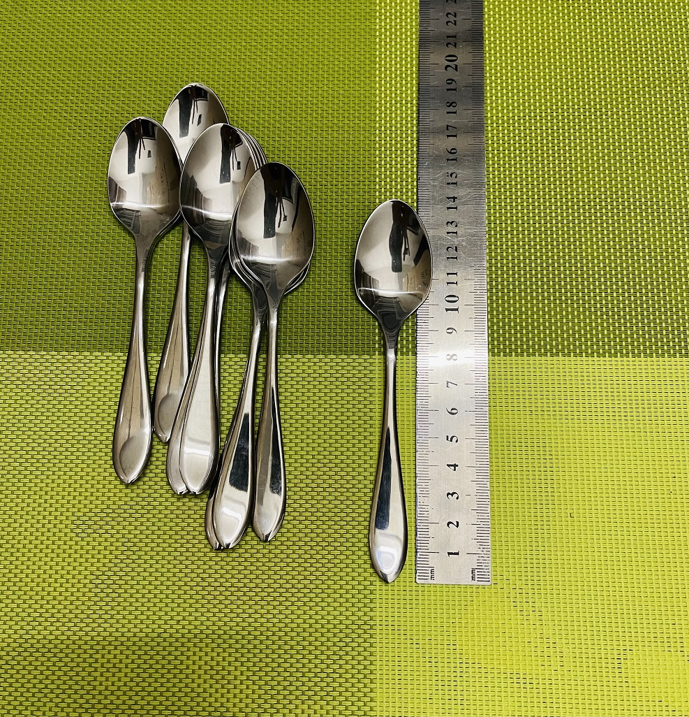 Sét 10 muỗng cafe inox cán nhọn