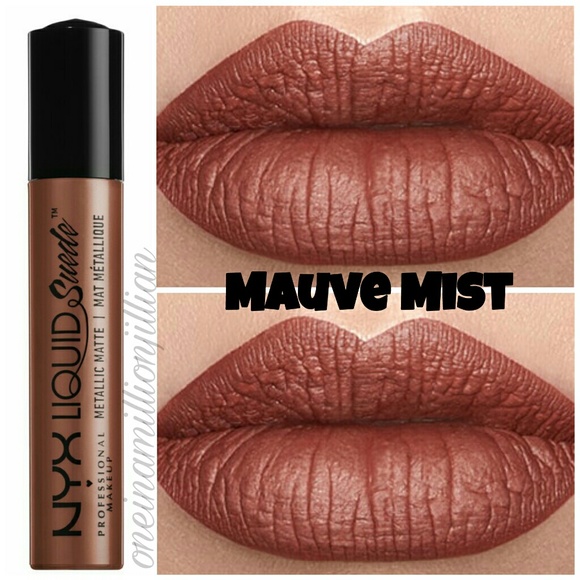 Son NYX Liquid Suede Metallic Matte Mauve Mist