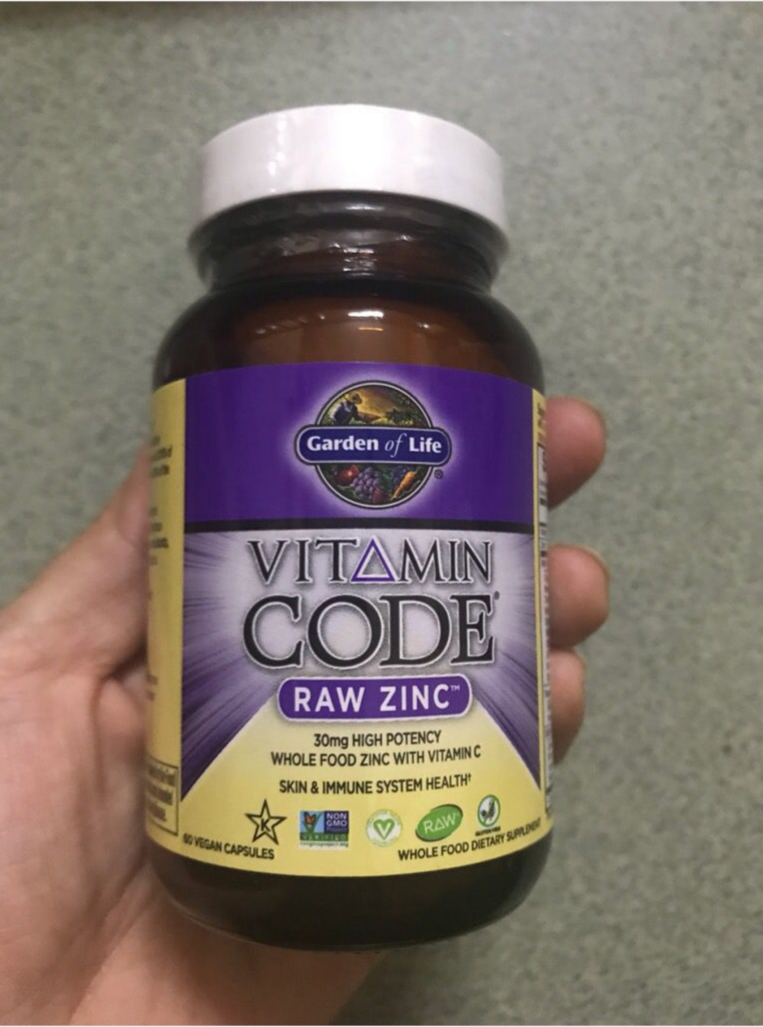 KẼM TƯƠI VITAMIN CODE RAW GARDEN OF LIFE