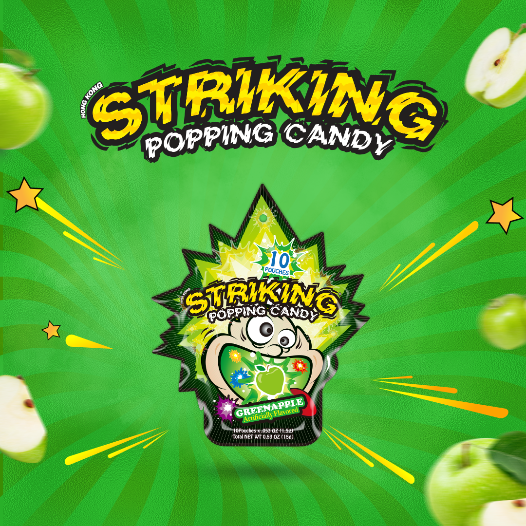 Striking Popping Candy Apple