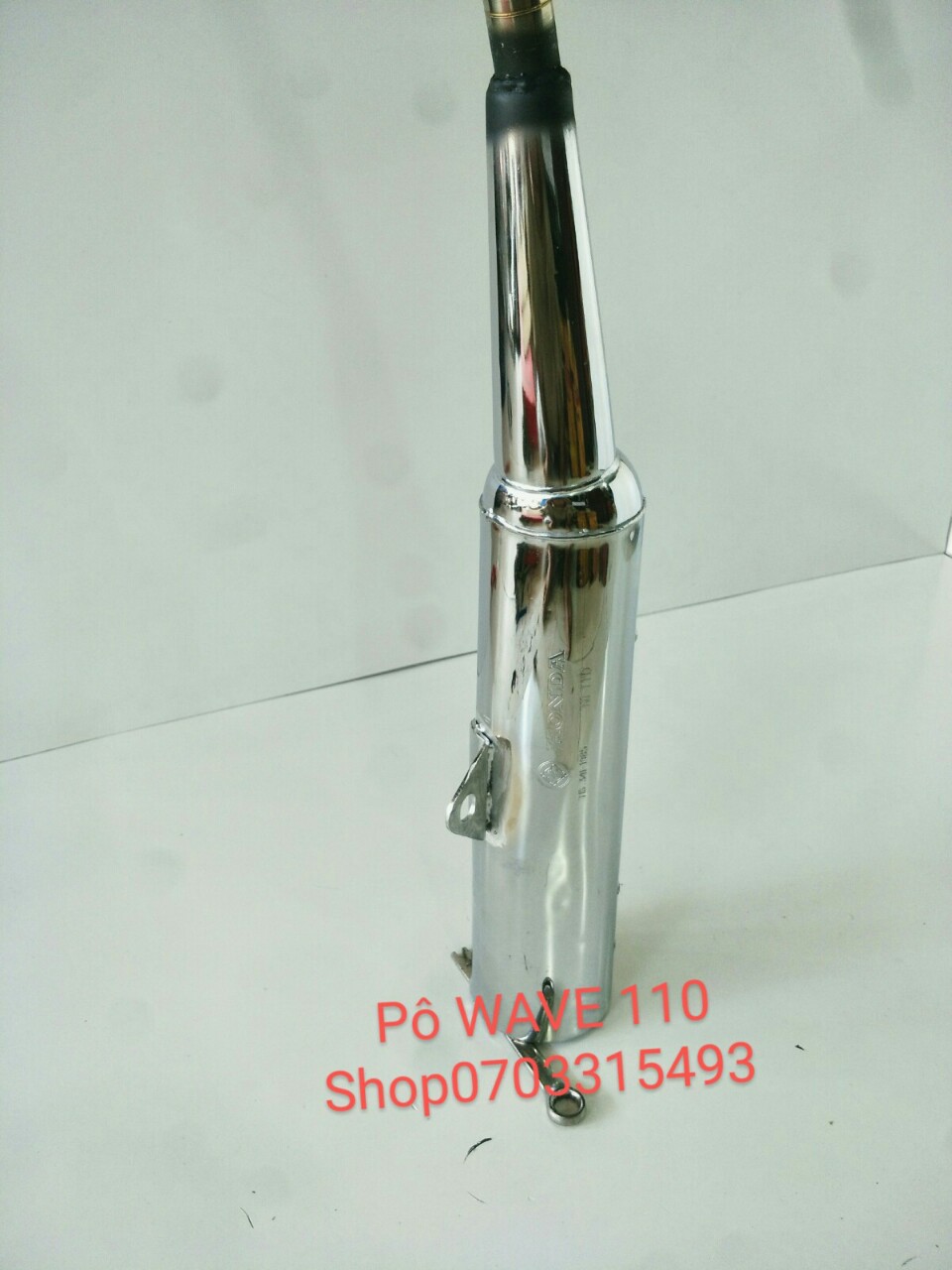 [HCM]Pô hơi WAVE 110 móc nỉ nổ ấm cổ inox