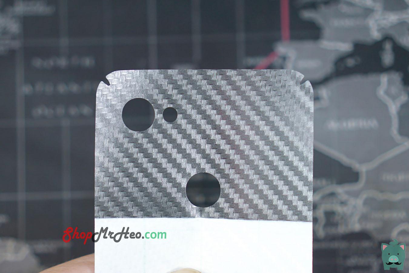 Skin Dán Mặt Sau Lưng Vân 3D Carbon Google Pixel 2 XL