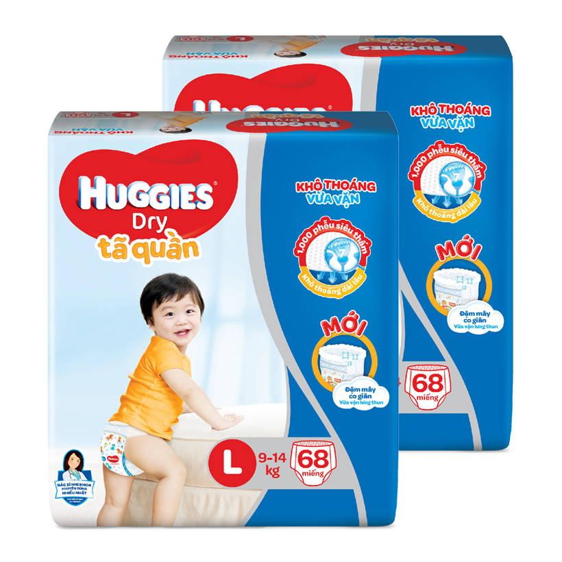 Bỉm quần Huggies L68 (9 đến14kg)